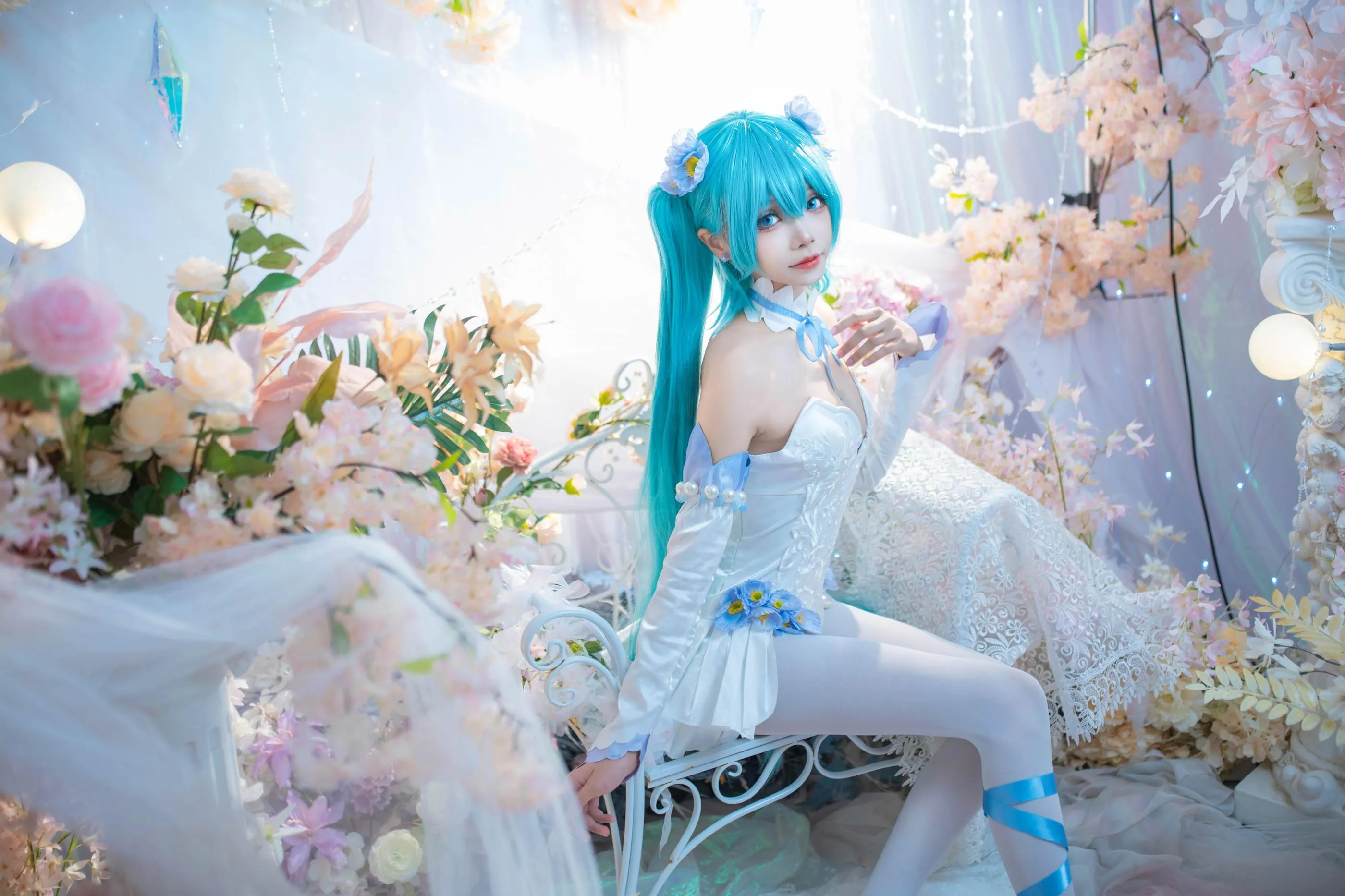 艾西Aiwest – NO.011 初音 粉蝶花 [42P]插图2